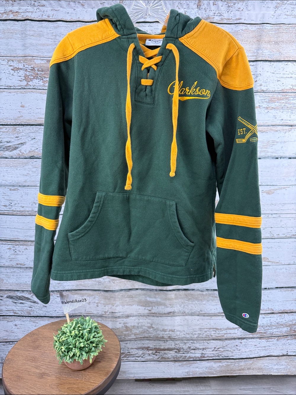 Clarkson University hockey Hoodie adult size small